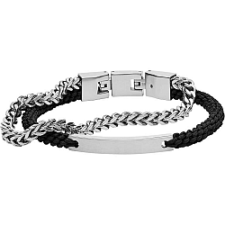 Fossil Dupla acél karkötő JF03325040