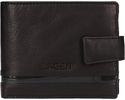 Lagen Férfi bőr pénztárca 50746 BLACK
