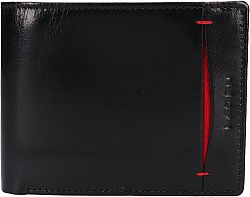 Lagen Férfi bőr pénztárca 50749 BLACK/RED