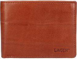 Lagen Férfi bőr pénztárca LG-2111 MID BRN