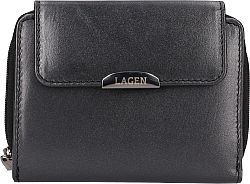 Lagen Női bőr pénztárca 50723 METALIC BLACK