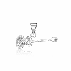 MOISS Stílusos ezüst gitár medál P0001147