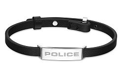 Police Divatos bőr karkötő Braid PEAGB0032101