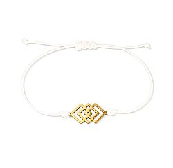 Vuch Elegáns fehér kabala karkötő Gold Carica